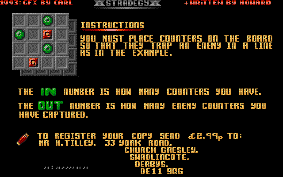 Stradegy atari screenshot